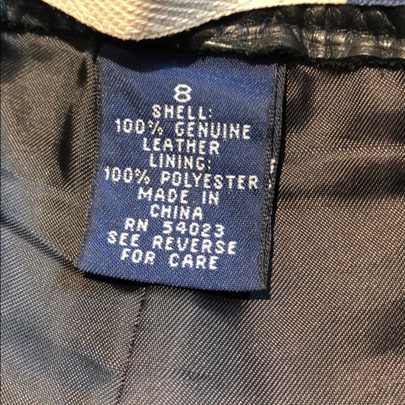 SOLD Vintage |• 90’s Bootcut Leather Pants - Picture 6 of 8